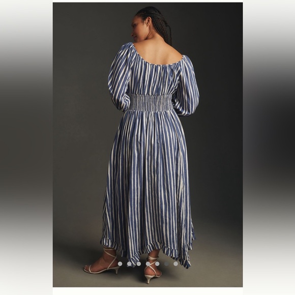 Anthropologie sweetheart midi long sleeves dress - Picture 7 of 12